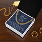 To My Dad | I Love You | Cuban Link Chain