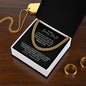 To My Bonus Dad | Thank You | Cuban Link Chain