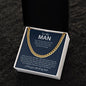 To My MAN | Husband | Lover | Soulmate | Fiancé | Valentine - Cuban Chain
