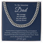 To My Dad | I Love You | Cuban Link Chain