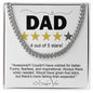 Dad | Five Stars | Cuban Link Chain