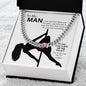 To My Man | Husband | Boyfriend | Lover | Soulmate | Fiancé | Valentine - Cuban Link Chain
