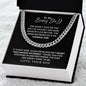 To My Bonus Dad | Thank You | Cuban Link Chain