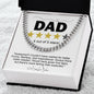Dad | Five Stars | Cuban Link Chain