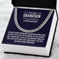 To My Grandson For Graduation | Congratulations | Cuban Link Chain