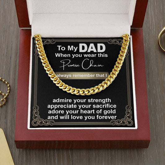 Dad | Promise Chain | Cuban Link Chain