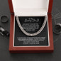 To My Bonus Dad | Thank You | Cuban Link Chain