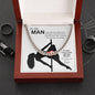 To My Man | Husband | Boyfriend | Lover | Soulmate | Fiancé | Valentine - Cuban Link Chain