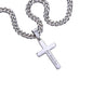To My Dearest Grandson | Cross Necklace on Cuban Link Chain