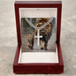 To My Son | This Old Lion Will Always Have Your Back | Love Dad | Personalized Cross Necklace