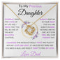 To My Precious Daughter | Love Knot Necklace | Love Dad
