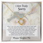 I Am Truly Sorry | What I Said | Love Knot Necklace