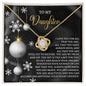 To My Daughter | Pride And Joy | Love Knot Necklace (Yellow & White Gold Variants)