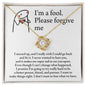 Sorry | I Want To Make Things Right | Love Knot Necklace