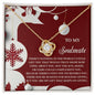 To My Soulmate | Holiday Giving | Love Knot Necklace (Yellow & White Gold Variants)