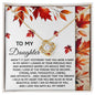 To My Daughter | Were A Baby | Love Knot Necklace
