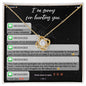 I'm Sorry | I Can't Imagine My Life Without You | Love Knot Necklace