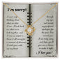 I'm Sorry | What An Idiot | Love Knot Necklace