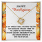 Happy Thanksgiving | The Light That Guided Me Through | Love Knot Necklace (Yellow & White Gold Variants)