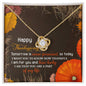 Happy Thanksgiving | How Lucky I Am | Love Knot Necklace (Yellow & White Gold Variants)