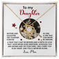 To My Daughter | Forever As One | Love Knot Necklace (Yellow & White Gold Variants)