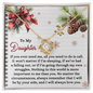 To My Daughter | Need To Do | Love Knot Necklace (Yellow & White Gold Variants)