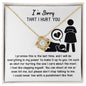 I'm Sorry That I Hurt You | Please Don't Stop Talking To Me | Love Knot Necklace