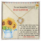 To Our Beautiful Daughter | The First Time | Love Knot Necklace