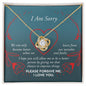I Am Sorry | Mistakes And Faults | Love Knot Necklace