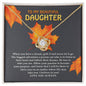 To My Beautiful Daughter | Listen To Your Heart | Love Knot Necklace