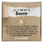 I'm Sorry | Don't Keep Me Apart | Love Knot Necklace