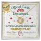 To My Naughty Lister | North Pole | Love Knot Necklace (Yellow & White Gold Variants)