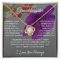 To My Lovely Granddaughter | Someday When... Violet | Love Knot Necklace