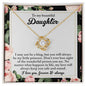 My Beautiful Daughter | My Little Princess | Love Knot Necklace