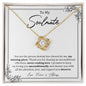 To My Soulmate | Love Forever & Always | Love Knot Necklace