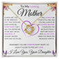 To My Loving Mother | Love Knot Necklace | Love Your Daughter - The Sweetest Gift