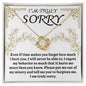 I'm Truly Sorry | It Hurts Me | Love Knot Necklace