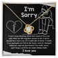 I'm Sorry | Not Just Heard | Love Knot Necklace