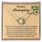 Happy Thanksgiving | Proving To Me | Love Knot Necklace (Yellow & White Gold Variants)