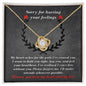 Sorry For Hurting Your Feelings | Make Amends | Love Knot Necklace