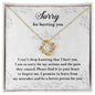 Sorry For Hurting You | I Can't Sleep | Love Knot Necklace
