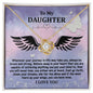 Daughter | Brave And Strong | Love Knot Necklace