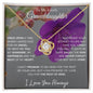 To My Lovely Granddaughter | My Sunshine... Violet | Love Knot Necklace