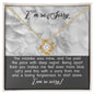 I'm So Sorry | With Deep Regret | Love Knot Necklace