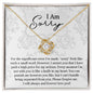 I Am Sorry | Forever Love You | Love Knot Necklace