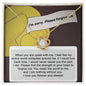 I'm Sorry | I Am Nothing Without You | Love Knot Necklace