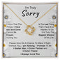I'm Truly Sorry | Love Knot Necklace