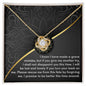 I'm Sorry | Turn Your Back | Love Knot Necklace