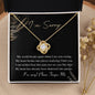I'm Sorry | When I See You Crying | Love Knot Necklace