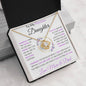 To My Precious Daughter | Love Knot Necklace | Love Mom and Dad
